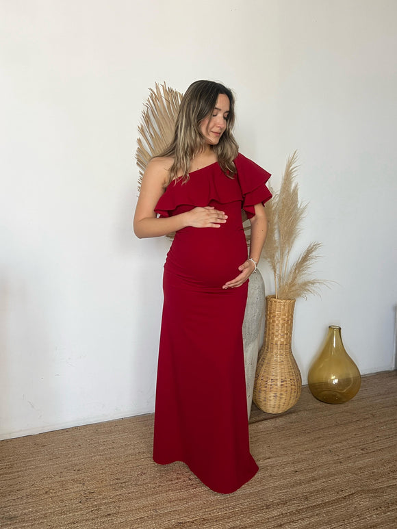 Maternity dress, Astrid imperial blue