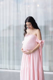 Vestido de maternidad Kalisi rosa claro