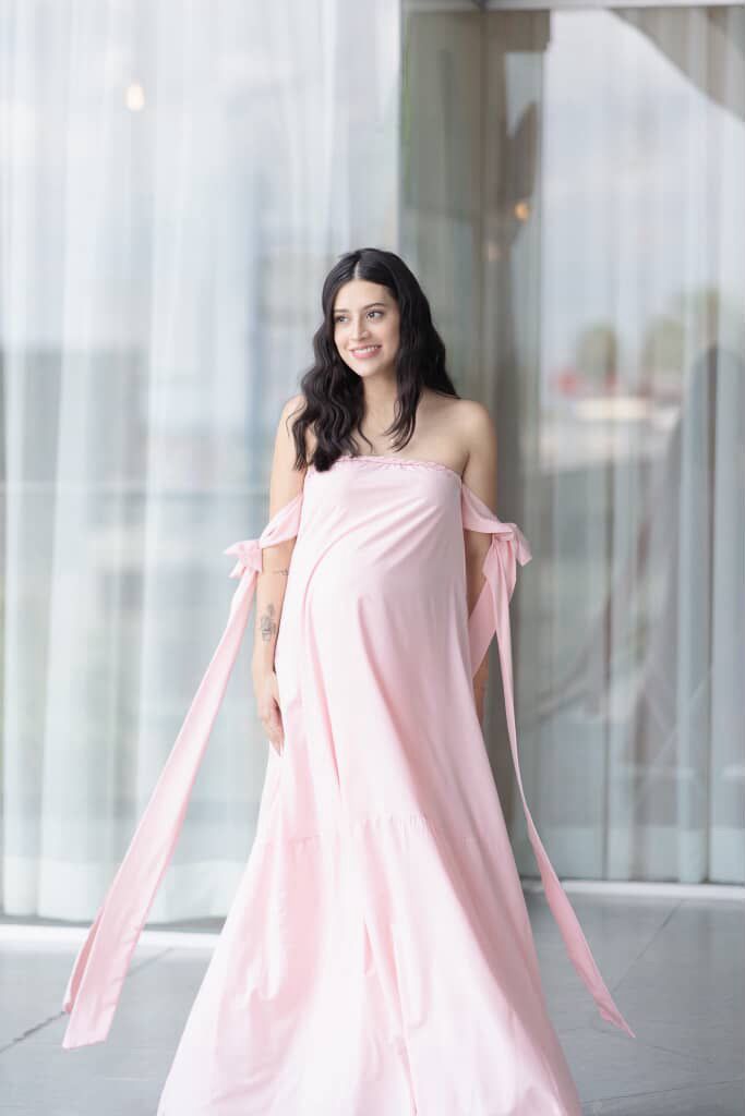 Vestido de maternidad Kalisi rosa claro M, XG