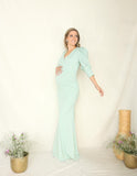 Vestido de maternidad Yuridia, verde claro