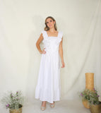 Vestido Osiris de maternidad y lactancia blanco encaje