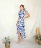 Vestido de lactancia, Miren aqua flores moradas