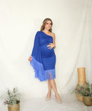 Vestido de maternidad Dannya, azul imperial neopreno