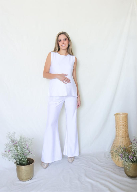 Conjunto de maternidad Cinthya, blanco
