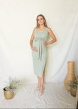 Vestido de maternidad, Olivia rayas verdes CH