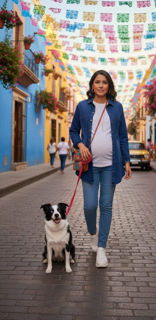 Blusa de maternidad, mezclilla SM