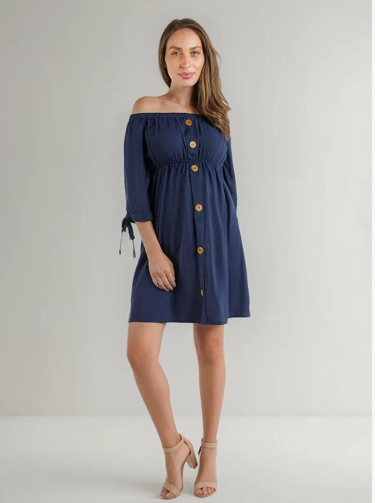 Vestido de maternidad strapless