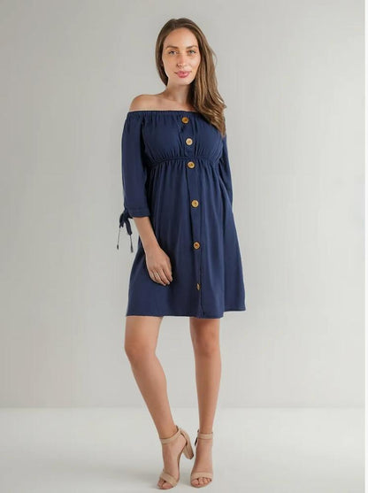 Vestido de maternidad strapless