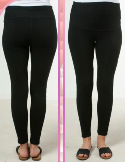 Leggins ajustables de maternidad negros