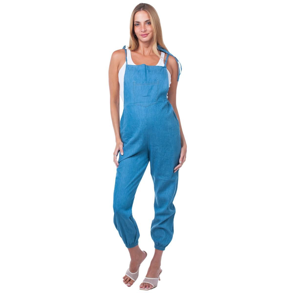 Jumpsuit de maternidad, mezclilla