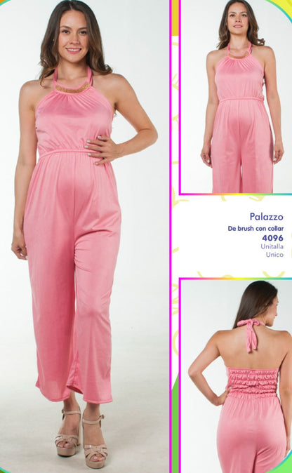 Jumpsuit de maternidad con collar (varios colores)