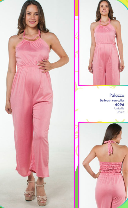Jumpsuit de maternidad con collar (varios colores)