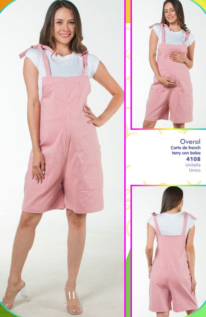 Overol de maternidad corto (varios colores)
