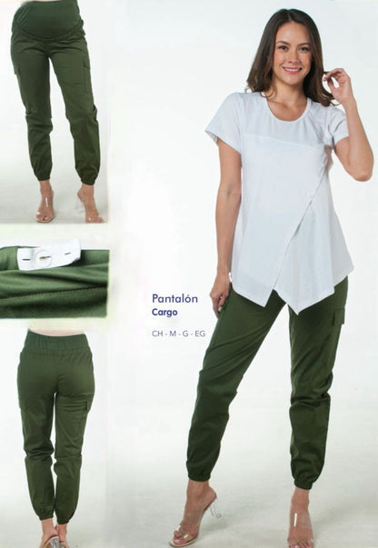 Pantalones cargo de maternidad (varios colores)