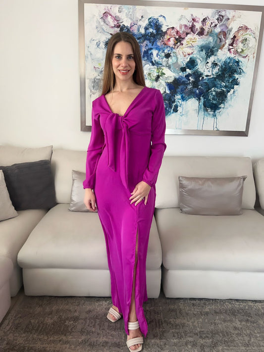 Vestido brescia de maternidad y lactancia mulberry