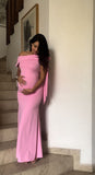 Vestido de maternidad Roberta, rosa maiot
