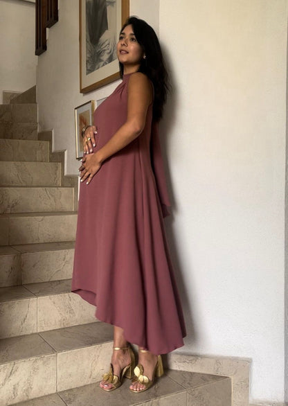 Vestido de maternidad Sonia, rosa quemado
