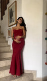 Vestido de maternidad, Begoña rojo Ponti roma