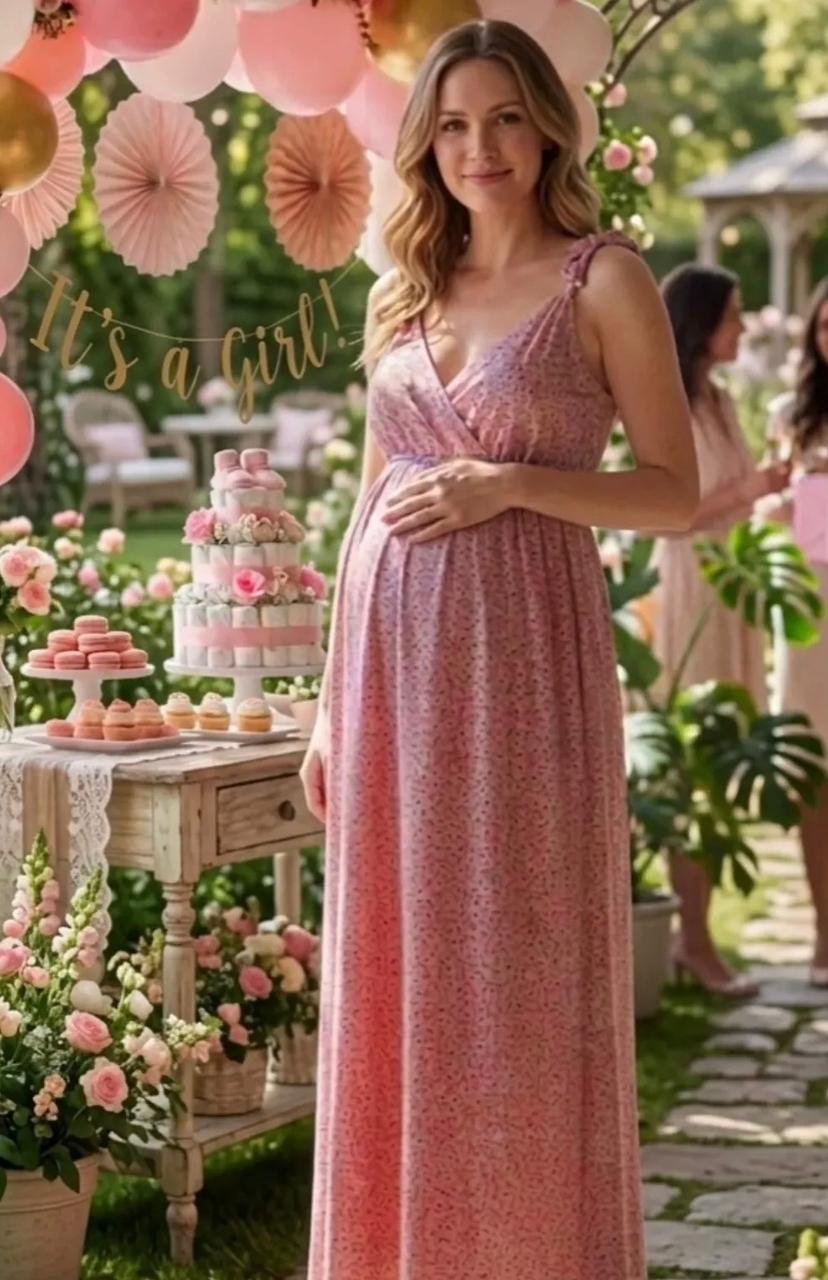 Vestido de maternidad estampado