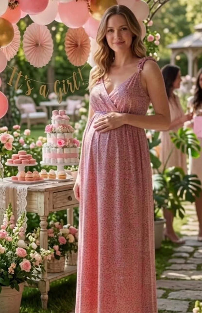 Vestido de maternidad estampado