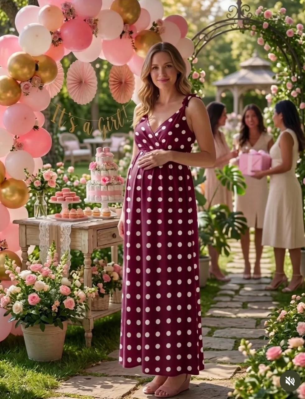 Vestido de maternidad estampado