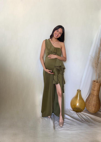 Maternity dress, Britany yellow sleeveless