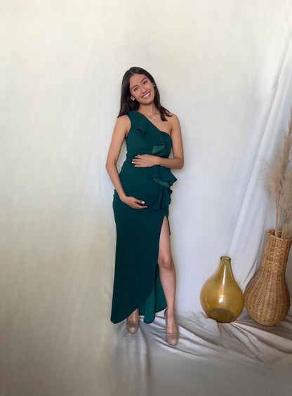 Vestido de maternidad, Britany verde bandera