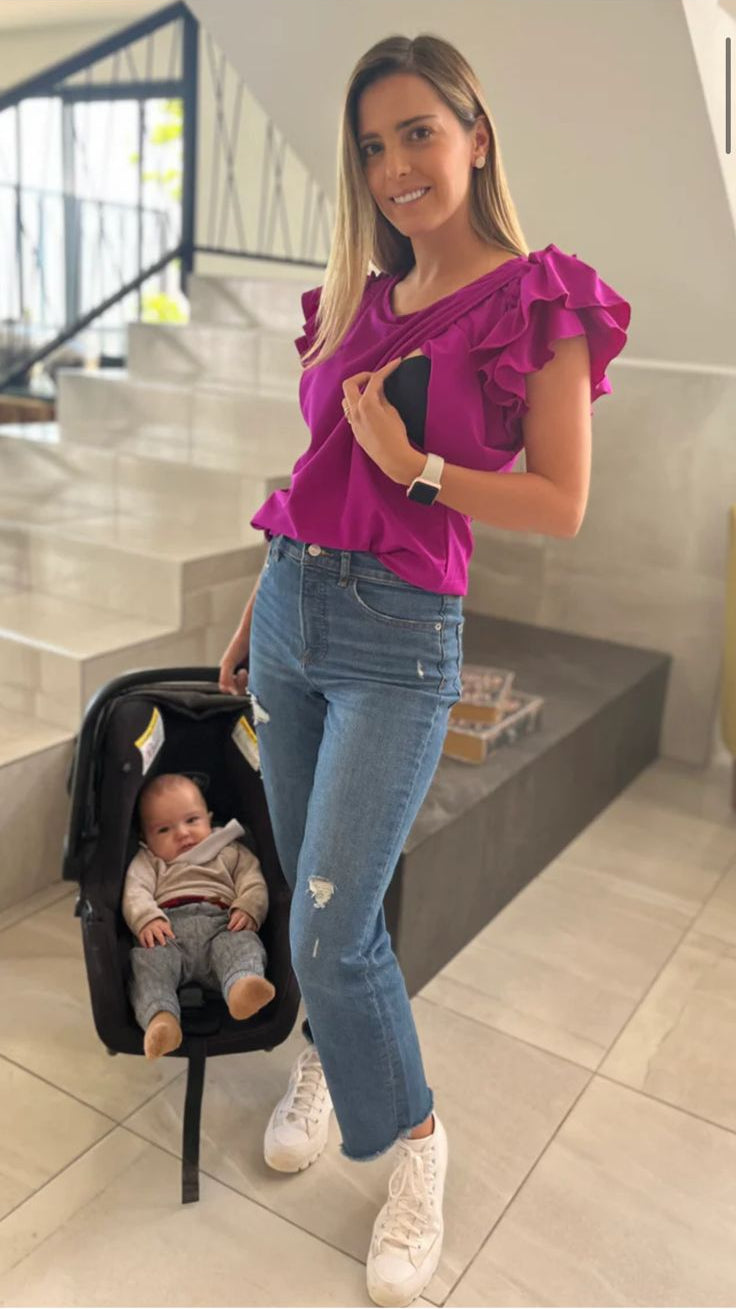 Blusa de lactancia, Adri MULBERRY (G) (XG)