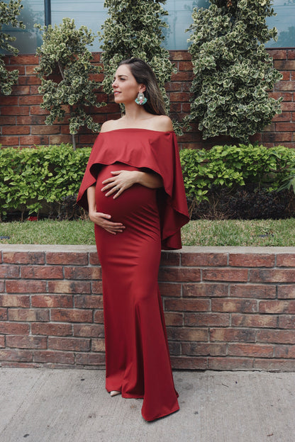 Vestido de maternidad Amparo, óxido licra