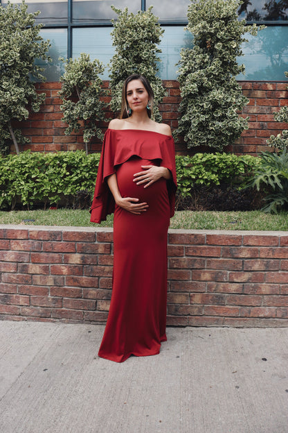 Vestido de maternidad Amparo, óxido licra
