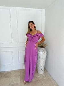 Dayana lilac maternity dress