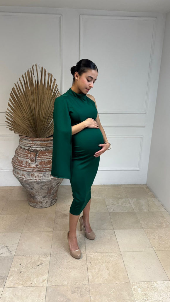 Vestido de maternidad Carola, verde