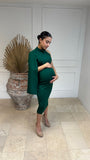 Carola maternity dress, green