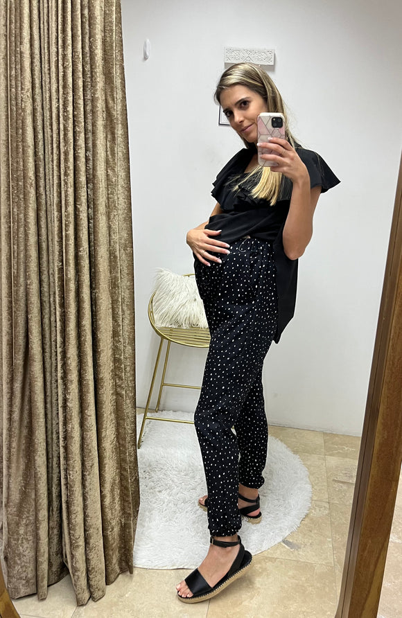 Pantalón de maternidad, puntos negros
