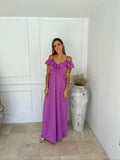 Dayana lilac maternity dress
