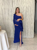 Maternity Dress, Britany Imperial Blue
