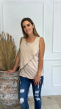 Nursing and maternity blouse, Gisela camell cotton