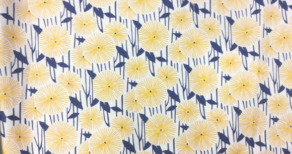 Yellow Polyester poplin fabric