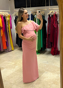 Astrid Maternity Dress, Hot Pink