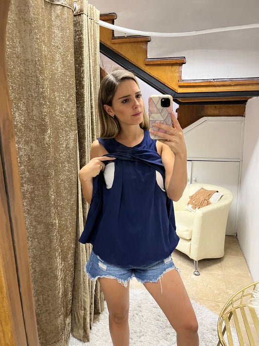 Nursing blouse, Gisela black 