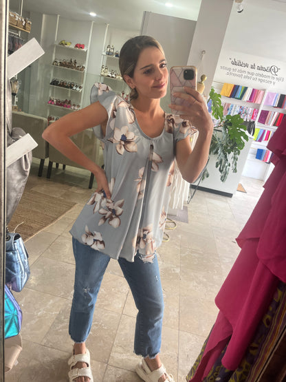 Nursing/maternity blouse, Bertha Autumn