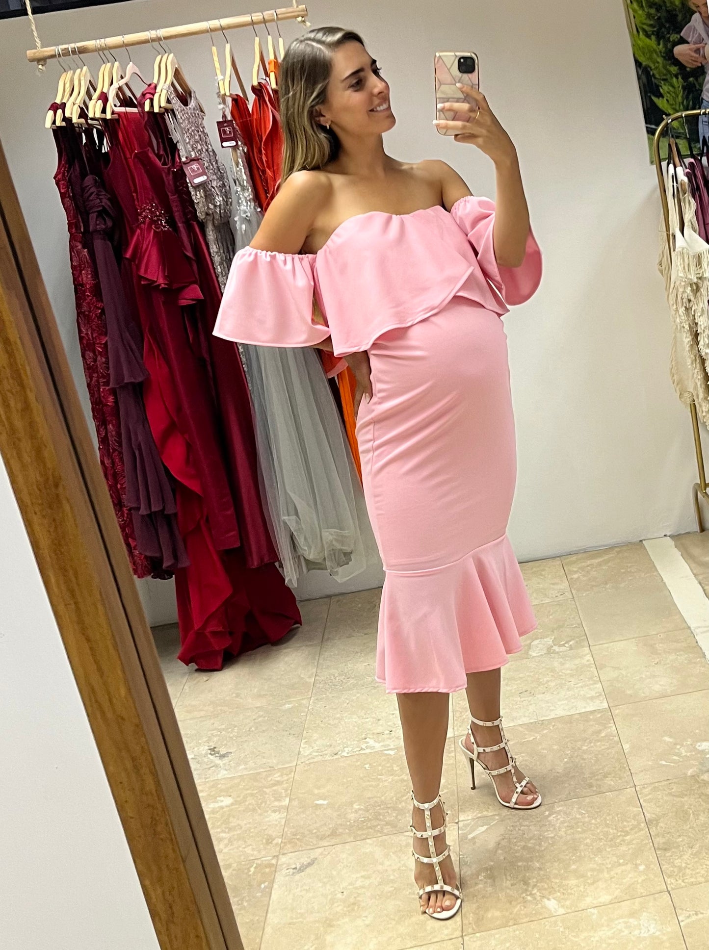Maternity dress, Loredana ivory