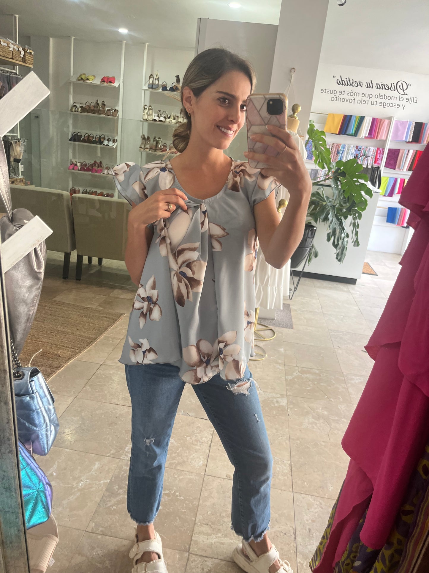 Nursing/maternity blouse, Bertha Autumn