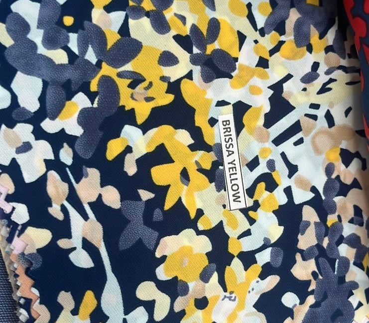 Tela Polyester brissa yellow