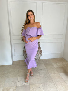 Loredana maternity dress, lilac