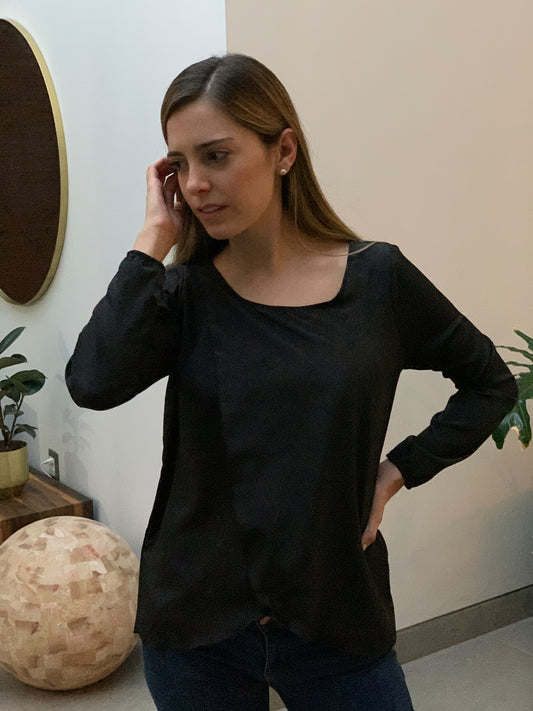 Nursing Blouse, Diana Black