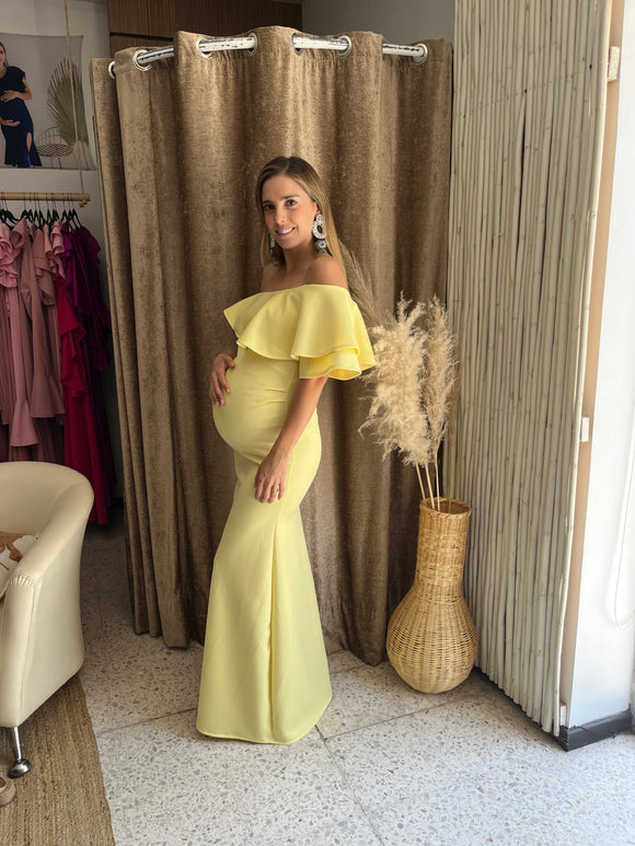 Vestido de maternidad, Astrid amarillo