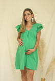 Vestido de maternidad y lactancia, Bertha verde vivo