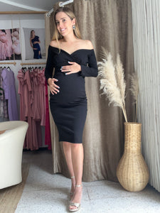 Black maternity dress, RittaYuridia