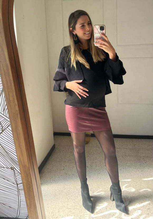 Maternity skirt, wine Vinipiel